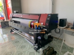 Lắp đặt máy in bạt khổ lớn 2m5 in được decal đến xưởng in anh Lâm ở Đồng Xoài, Bình Phước