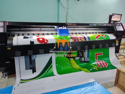 Lắp đặt bàn giao máy in bạt khổ lớn 3m2 Taimes T5 cho nhà in chị Trinh thành phố Long Khánh, tỉnh Đồng Nai - Ảnh: 3