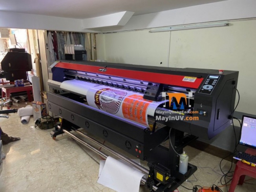 Bàn giao máy in quảng cáo 1m8 HongYing body 2023 đầu XP cho nhà in chị Loan, Củ Chi, TPHCM - Ảnh: 2